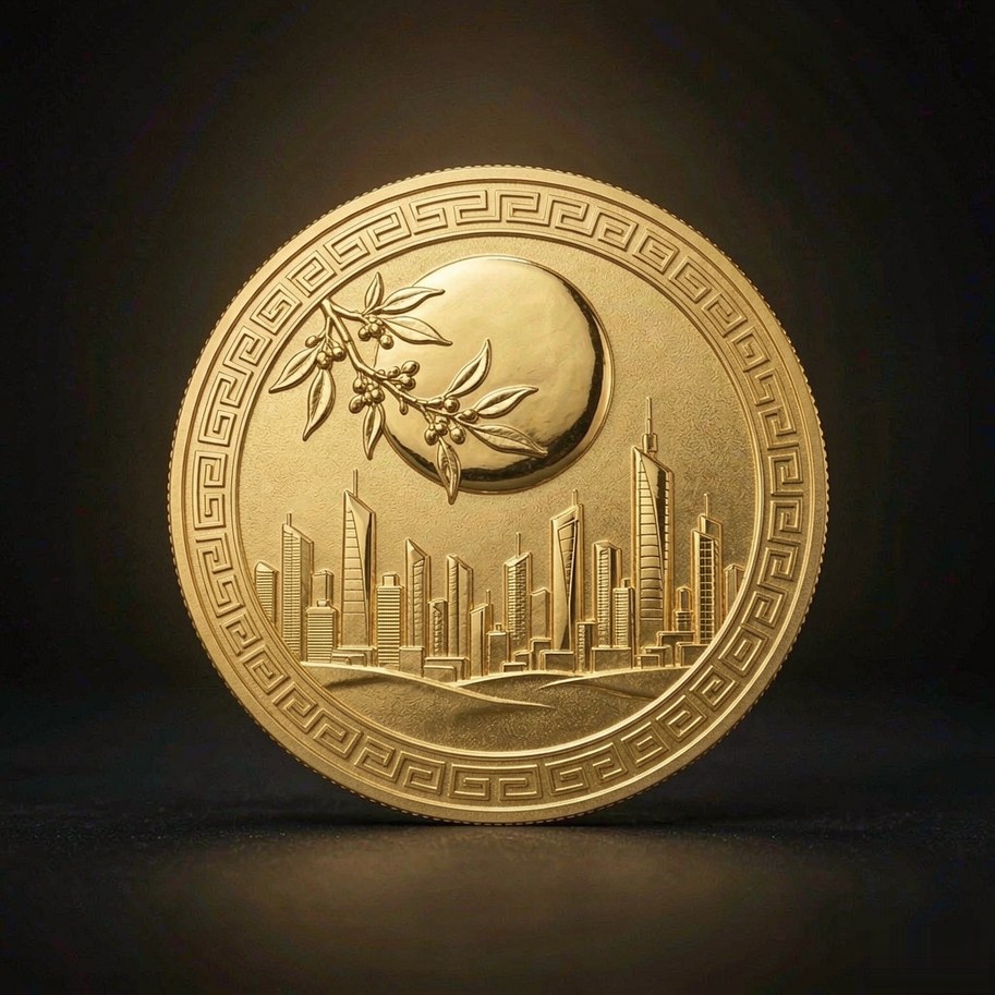 定制金币正面浮雕展示