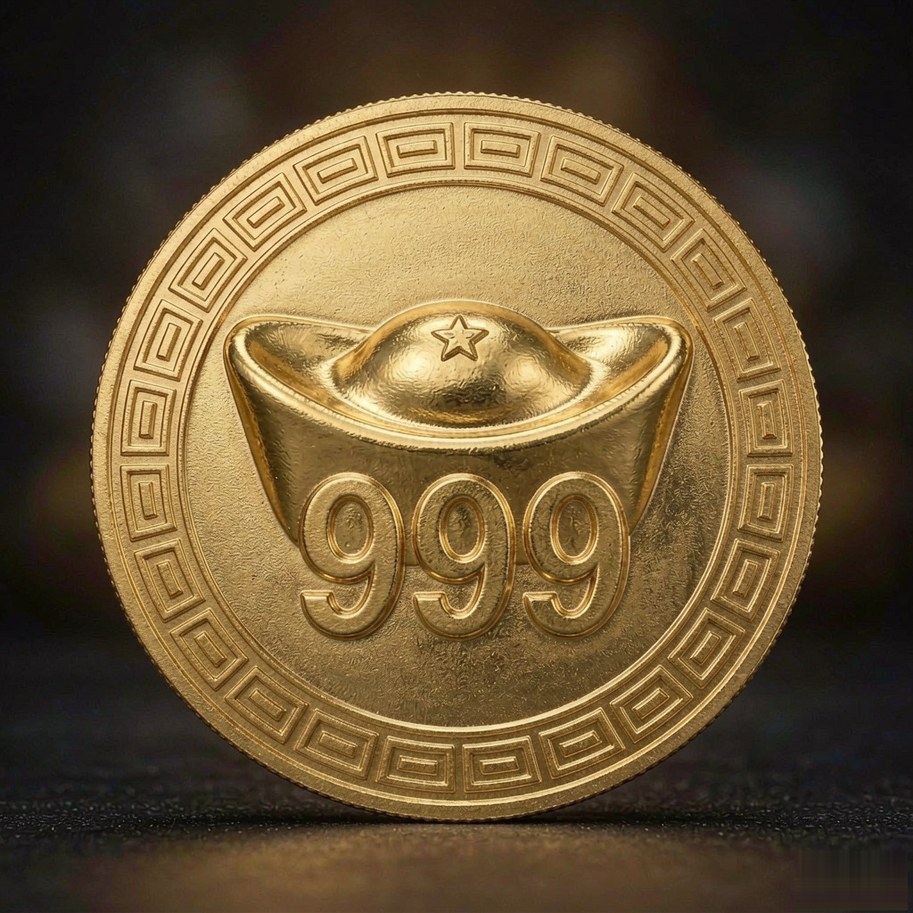 纯金币定制正面浮雕展示